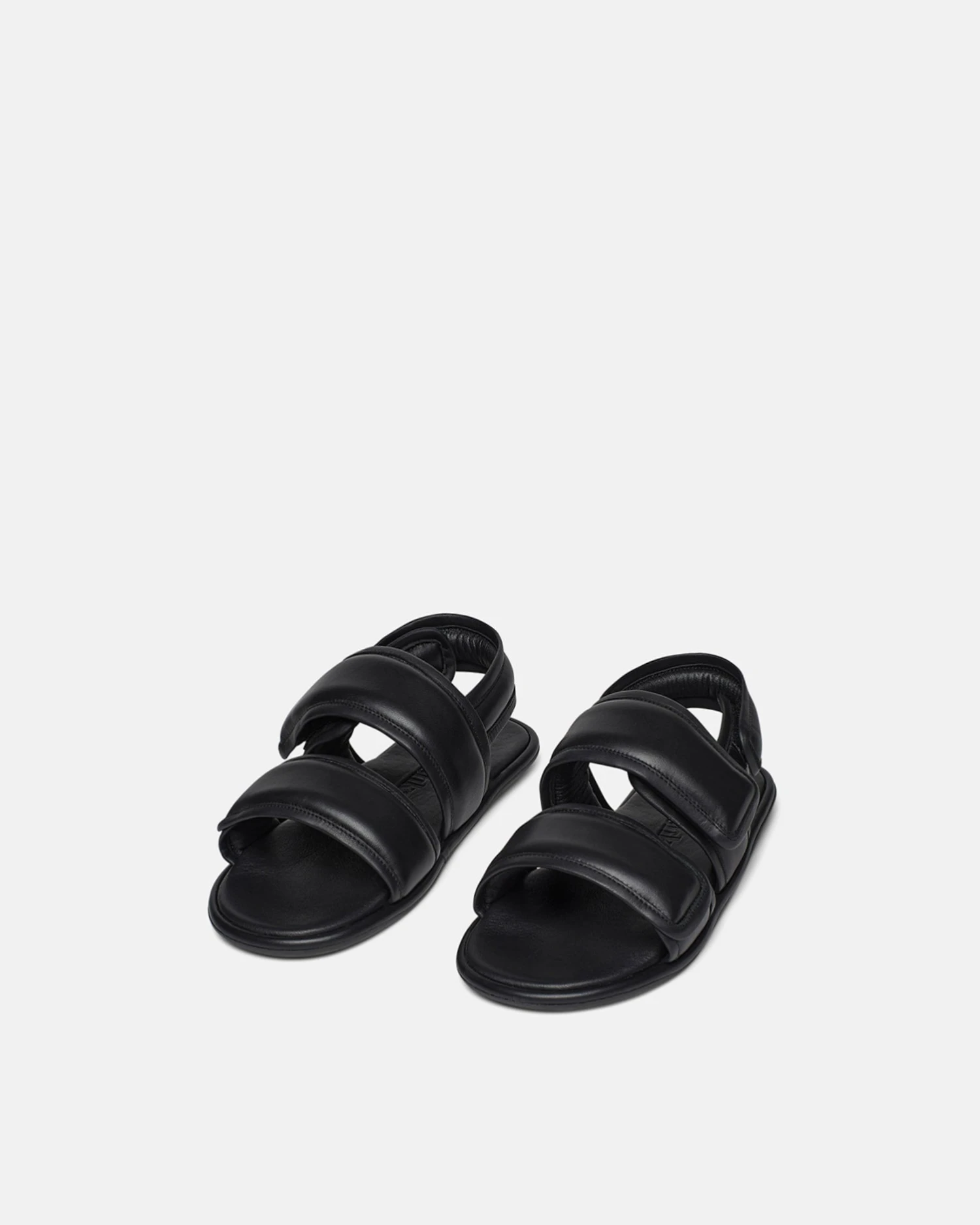 Nanushka Tarrus Mens - Rounded Toe Padded Flat Sandals - Black 3 Nanushka Tarrus Mens - Rounded Toe Padded Flat Sandals - Black - Image 3
