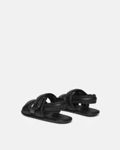 Nanushka Tarrus - Rounded Toe Padded Flat Sandals - Black -Nanushka Sale Store TARRUS BLACK NAPPA 04 eb59b705 8395 4453 9246 4f4ea738cfbf