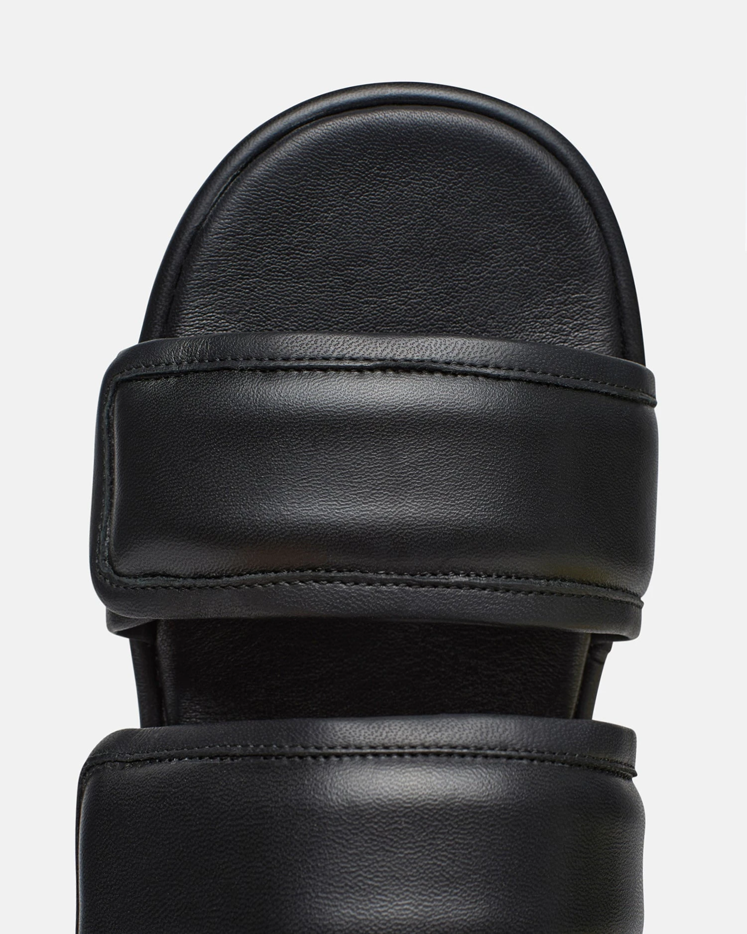 Nanushka Tarrus Mens - Rounded Toe Padded Flat Sandals - Black 5 Nanushka Tarrus Mens - Rounded Toe Padded Flat Sandals - Black - Image 5