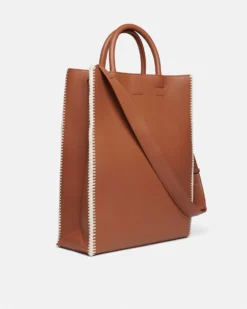 Nanushka The Compass Tote - Crochet Tote Bag - Tan/Crème 8 Nanushka The Compass Tote - Crochet Tote Bag - Tan/Crème -Nanushka Sale Store THE CROCHET TOTE TAN CREME ALT NAPPA 02