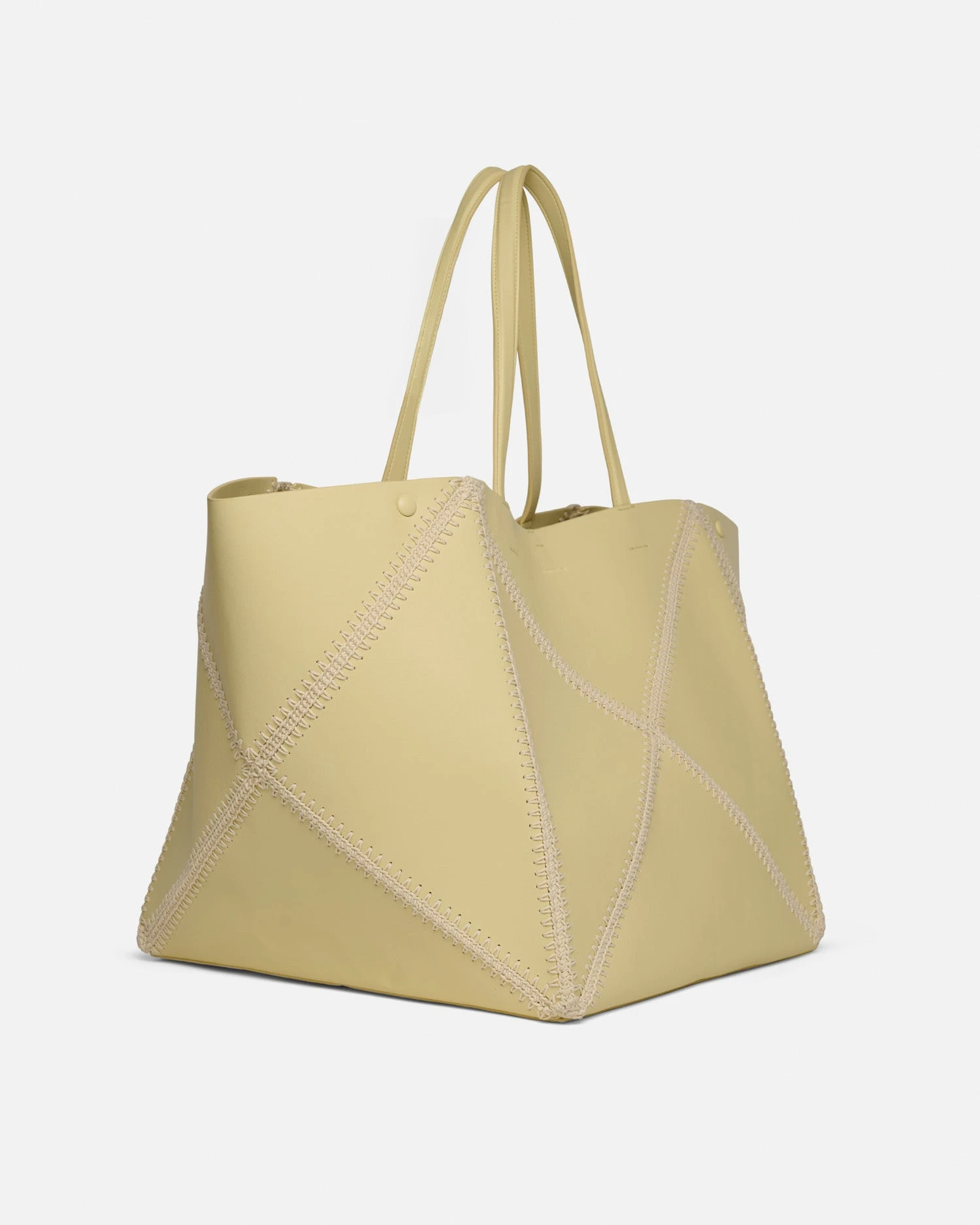 Nanushka Origami Tote Large - Alt-Nappa Crochet Tote - Moonbeam/Crème 3 Nanushka Origami Tote Large - Alt-Nappa Crochet Tote - Moonbeam/Crème - Image 3