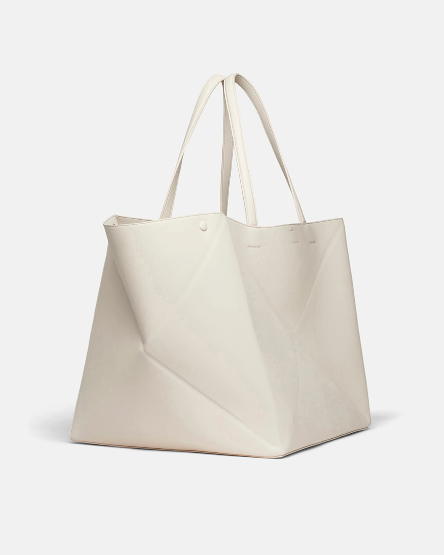 Nanushka Origami Tote Large - Alt-Nappa Tote - Off White 2 Nanushka Origami Tote Large - Alt-Nappa Tote - Off White - Image 2