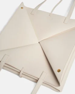 Nanushka Origami Tote Large - Alt-Nappa Tote - Off White 14 Nanushka Origami Tote Large - Alt-Nappa Tote - Off White -Nanushka Sale Store THEORIGAMITOTELARGE OFFWHITE VEGANNAPPA 07
