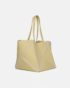 Nanushka Origami Tote - Alt-Nappa Crochet Tote - Moonbeam/Crème -Nanushka Sale Store THEORIGAMITOTE MOONBEAM CREME ALT NAPPA CROCHET 03 e3681e87 25b3 490d 90d8 4e863e7328cd