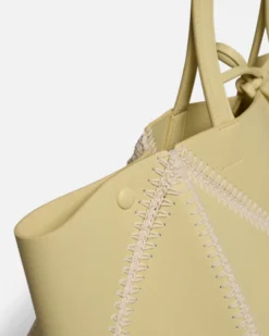 Nanushka Origami Tote - Alt-Nappa Crochet Tote - Moonbeam/Crème -Nanushka Sale Store THEORIGAMITOTE MOONBEAM CREME ALT NAPPA CROCHET 05 0e331f46 1761 4a49 9092 e68f075e8031