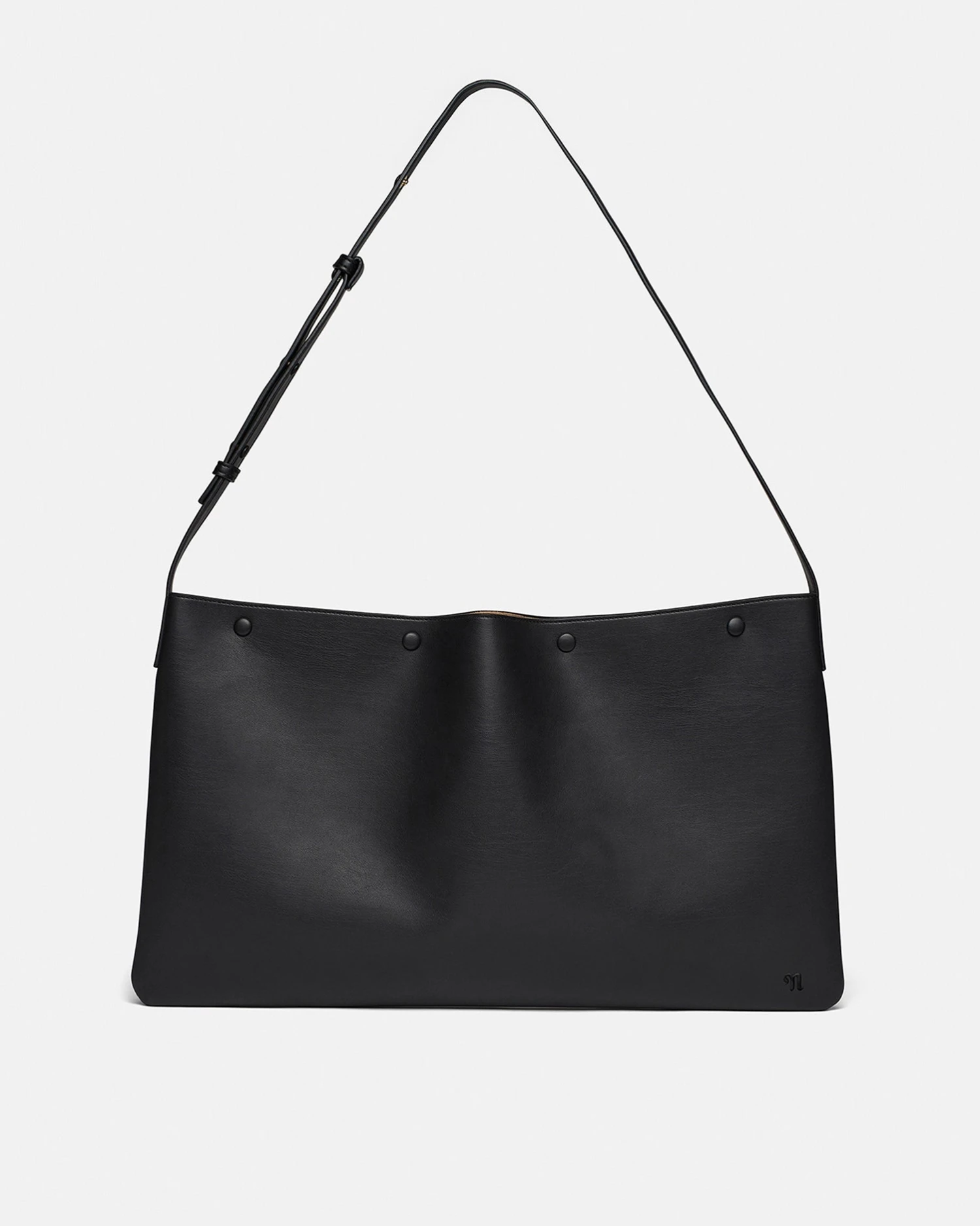 Nanushka The Square Bag Oversized - Alt-Nappa Bag - Black - Image 2