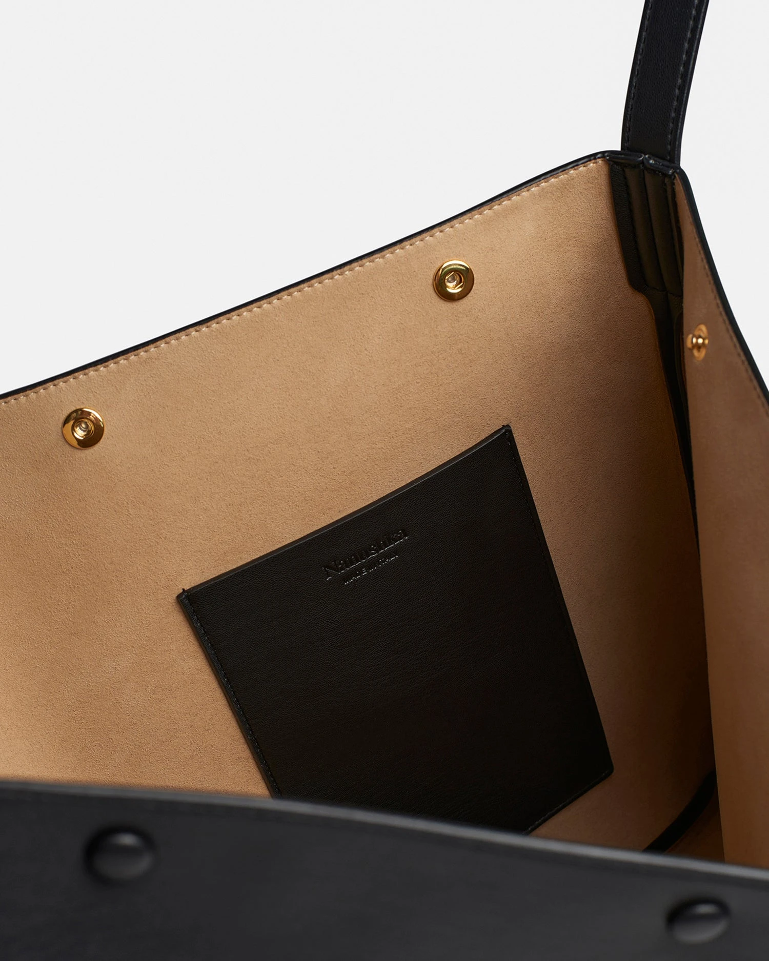 Nanushka The Square Bag Oversized - Alt-Nappa Bag - Black - Image 4