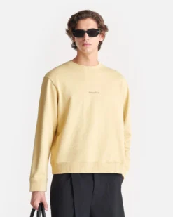 Nanushka Remy - Printed Cotton-Fleece Sweatshirt - Creme/Black/Gingerbread Heart -Nanushka Sale Store nani01129313 2