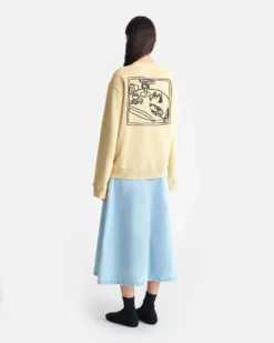 Nanushka Remy - Printed Cotton-Fleece Sweatshirt - Creme/Black/Gingerbread Heart -Nanushka Sale Store nani011513355