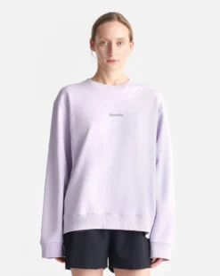 Nanushka Remy - Printed Cotton-Fleece Sweatshirt - Lilac/Black/Books -Nanushka Sale Store nani011513789 2