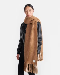 Nanushka Ives - Compact Boucle Scarf - Camel -Nanushka Sale Store nani11275833